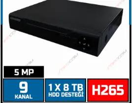 ürün XMEYE 9 KANAL 5MP NVR H265+ / 1840S ip kayıt cihazı