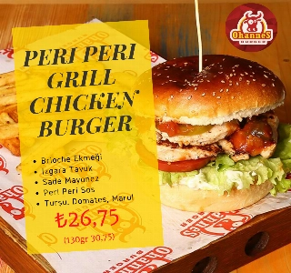 ürün PERI PERI GRILL CHICKEN BURGER