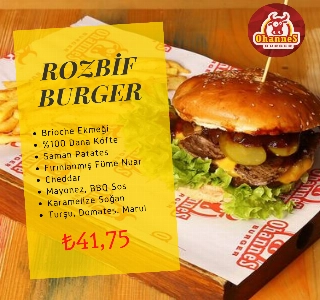 ürün ROZBİF BURGER