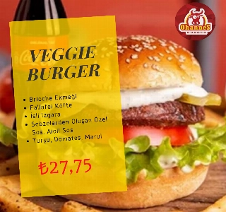 ürün VEGGIE BURGER