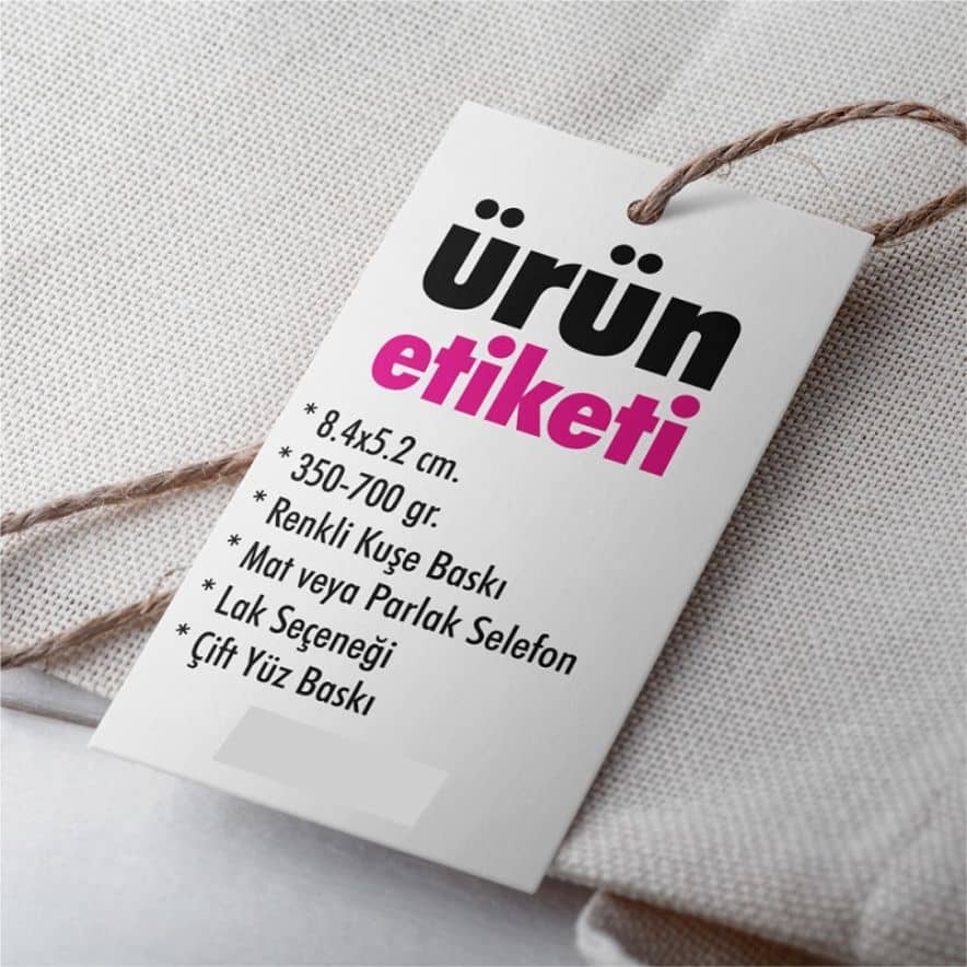 hizmet ETİKET BASKI