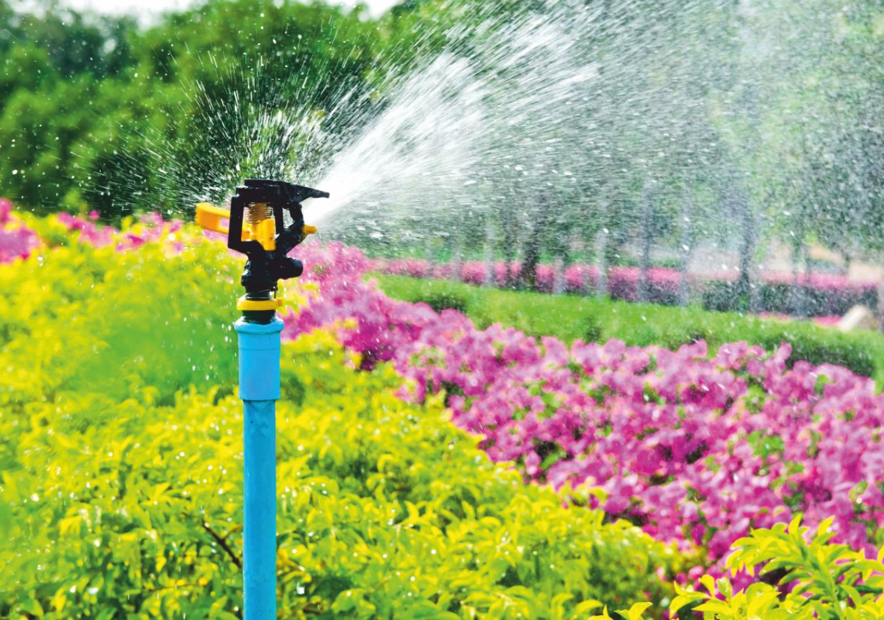 Приготовить воду для полива. Дождевание полив парк "Зарядье". Система автоматического полива. Поливалка для сада. Система полива газона.