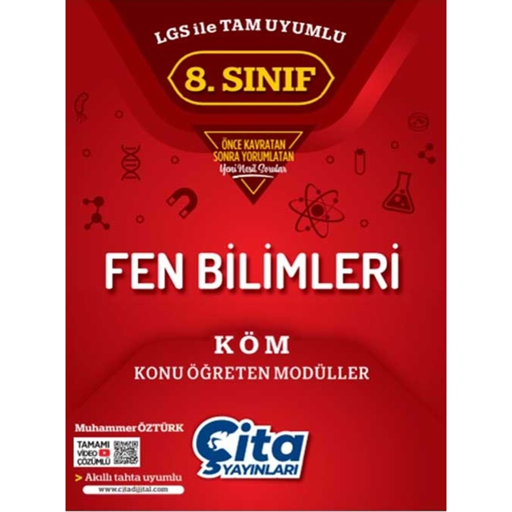 ürün Çita Yayınları 8. Sınıf Fen Bilimleri KÖM Konu Öğreten Modüleri