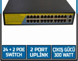 ürün 24 + 2 PORT POE SWITCH