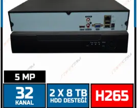 ürün SAFECAM VR-5225X NVR 32CH 5MP H265+ 32 kanal