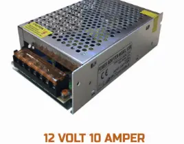 ürün 12 Volt 10 Amper Metal Midi Kasa Güvenlik Kamerası Adaptör