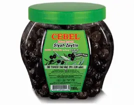 ürün Cebel 1000gr İri Taneli Siyah Zeytin