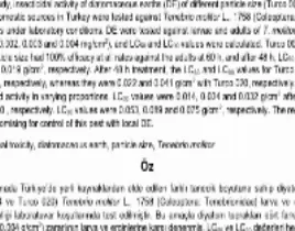 ürün Beg Tuğ Turk Diatom Torağında Yaptığımız Bir Çok Değişik Mikronlardaki Ürünler Hakında Yapılan Bilimsel Çalışma ( Türk Entomal ) Dergisinde Tahtakurusu, Bit, Pire, Hamam Böceği, Sümüklü Böcek, Karınca, Kene, Mantar, Cilt Yarası, Yara, Nem. Koku, Pas, Küf,