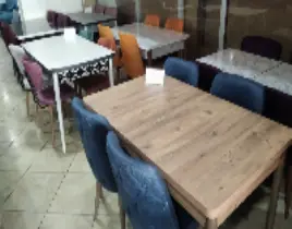 ürün Kelebek masa 6 kişilik 4 sandalyeli