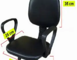 ürün sekreter sandalyesi siyah