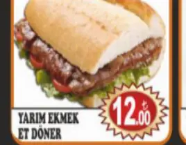 ürün YARIM EKMEK DÖNER