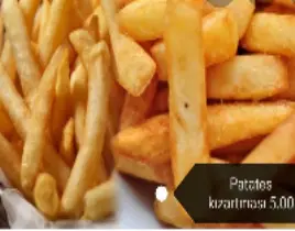 ürün patates ve suğan halkası kızartması