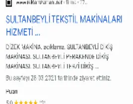 ürün Sultanbeyli tekstil makina SEO çalışması