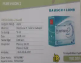 ürün BausCh+Lomb purevision 2 HD