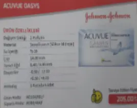 ürün Acuvue OASYS 