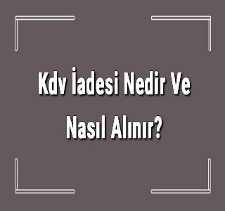 hizmet KDV İadesi