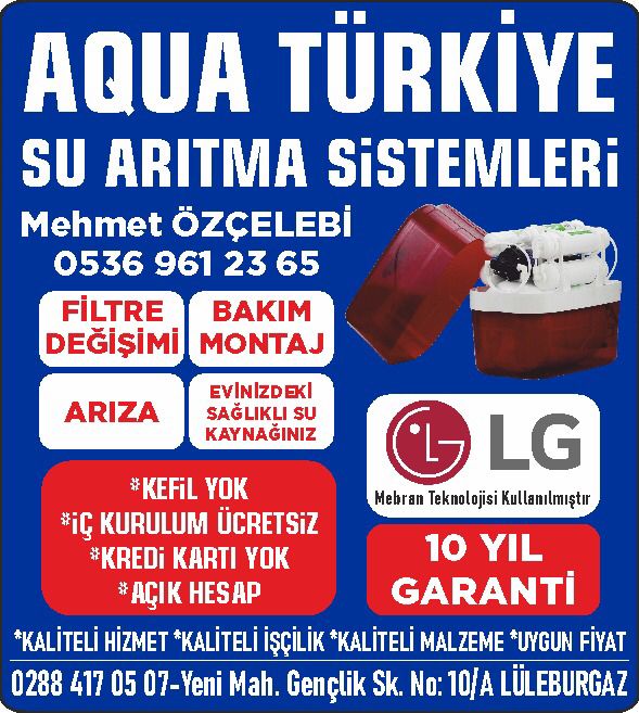 tanitim resim AQUA TÜRKİYE SU ARITMA SİSTEMLERİ