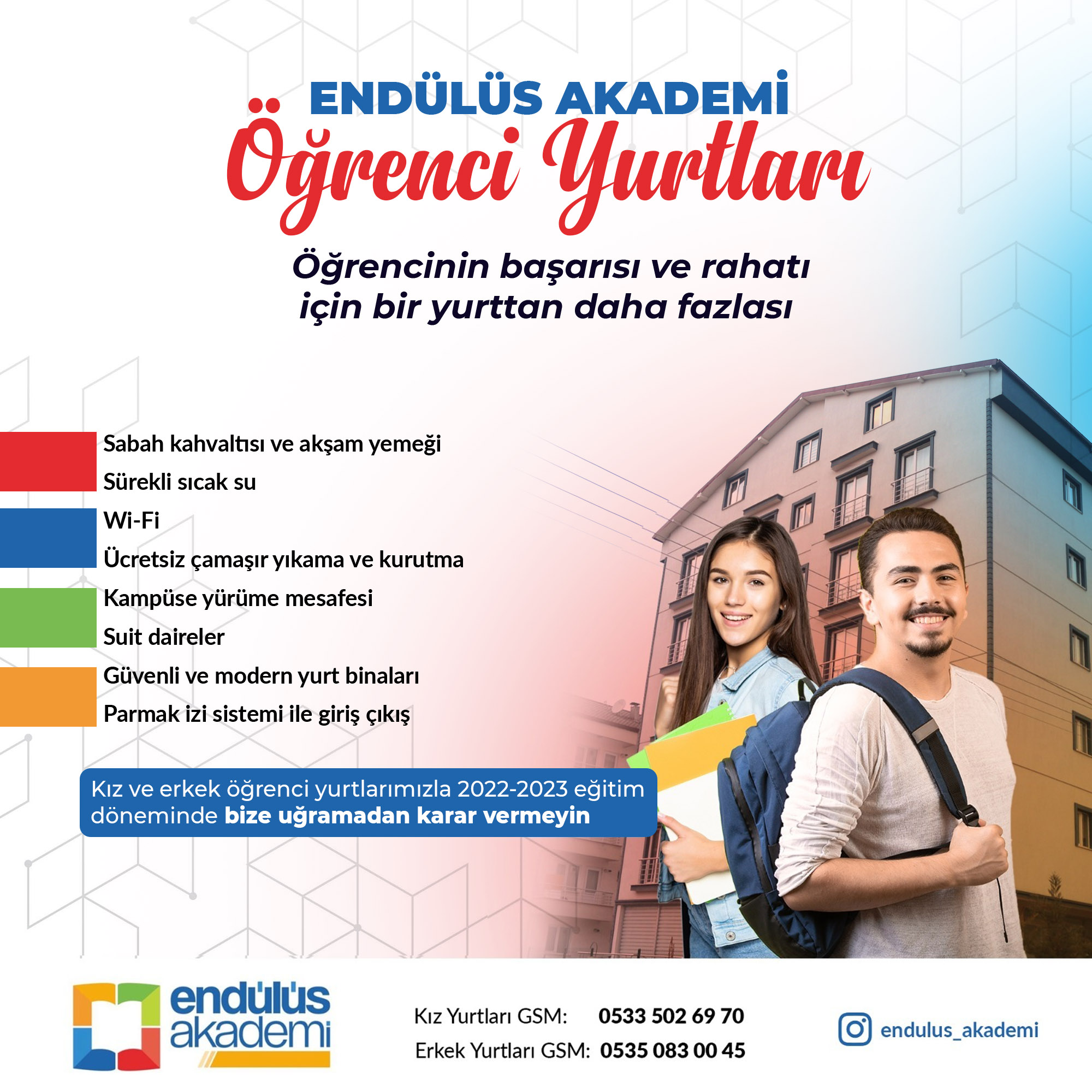 tanitim resim Endülüs Akademi Kız Erkek Öğrenci Yurdu