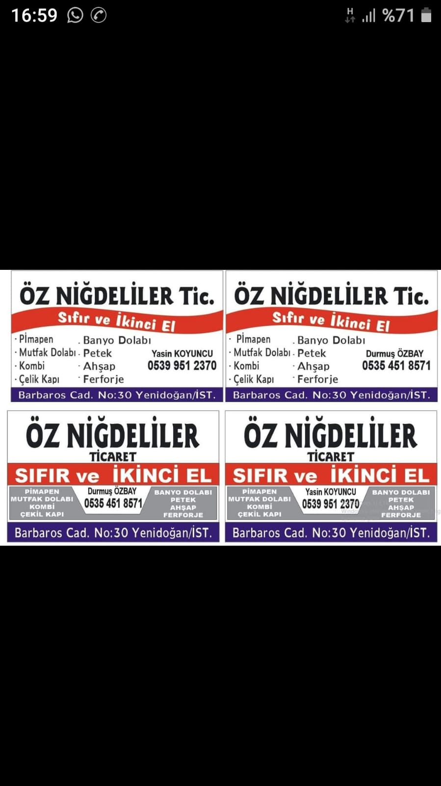 tanitim resim ÖZ NİGDELİLER İKİNCİ EL PİMAPEN ALIM-SATIM 