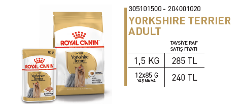 ürün YORKSHIRE TERRIER ADULT